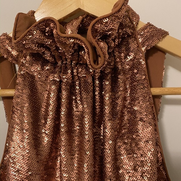 C/Meo Copper Sequin Dress ✨💃 Size S - Picture 5 of 8
